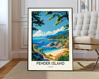 Pender Islands poster, Pender Islands Wall Art, Pender Islands Print, Pender Islands Photo, Pender Islands Poster Print, British Columbia