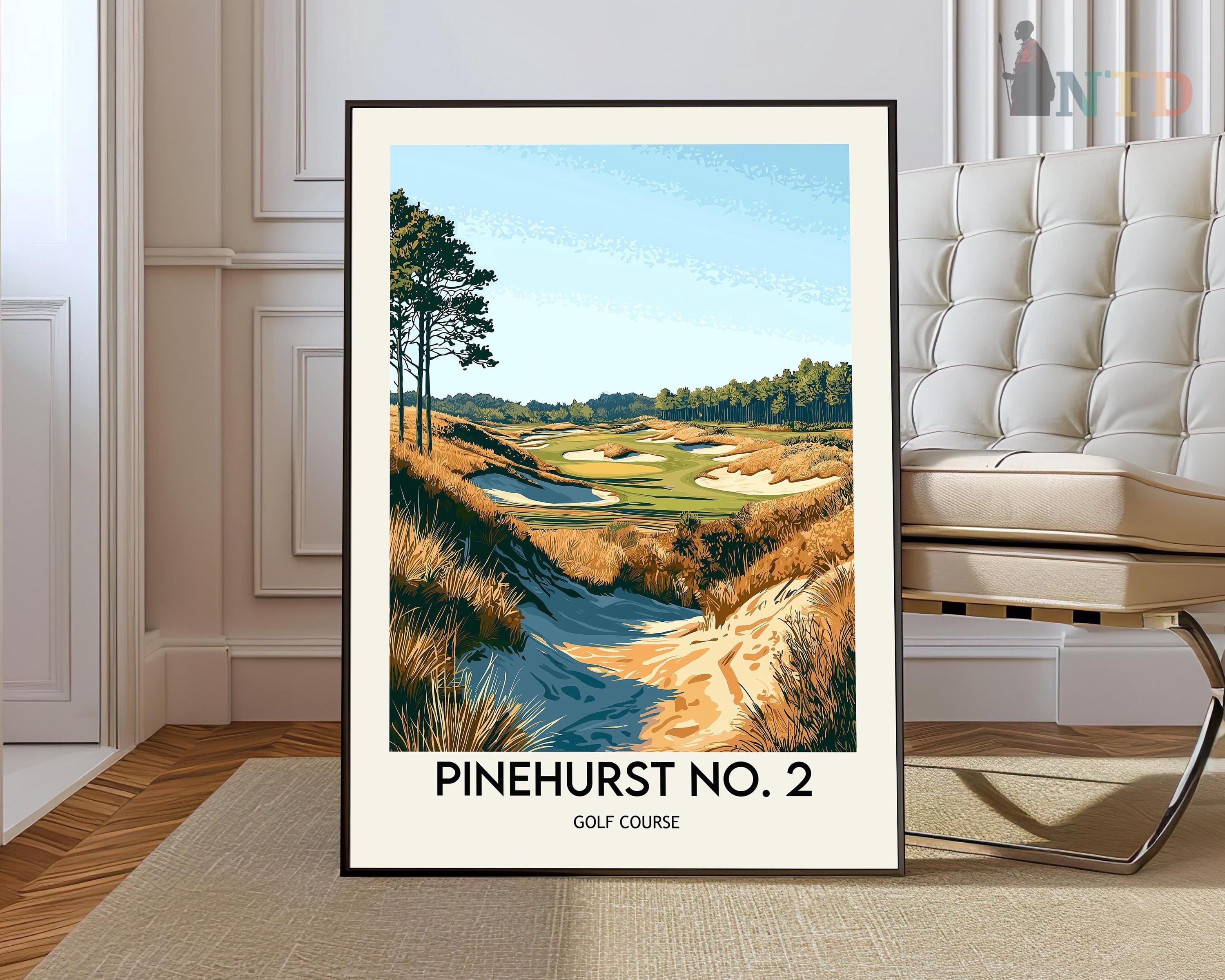 全米オープンが開かれた事もあるPinehurst No. 2 風景画 【公式通販】