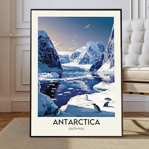 Antarctica Wall Art, Antarctica Travel Poster, Antarctica Nature Print, Antarctica Photography, Antarctica Explorer Gift, Antarctica poster