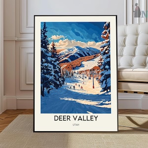 Impressão de Deer Valley, Arte de parede de Deer Valley, Pôster de Deer Valley, Foto de Deer Valley, Impressão de pôster de Deer Valley, Parede de Deer Valley Utah