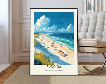 Florida Print, Florida Wall Art, Florida Poster, Florida Photo, Florida Poster Print, Florida Wall Décor, Miami Florida poster