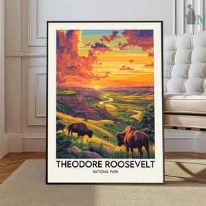 Theodore Roosevelt National Park Print, Theodore Roosevelt National Park Wall Art, Theodore Roosevelt National Park Poster