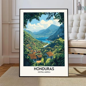 Honduras Print , Honduras Wall Art, Honduras Poster, Honduras Photo, Honduras Wall Decor, Tegucigalpa poster Roatán, Utila, Guanaja