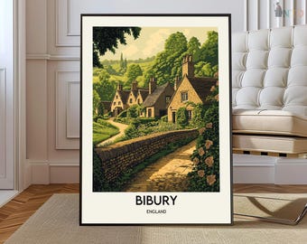 Bibury Poster, Bibury Wandkunst, Bibury Druck, Bibury Foto, Bibury Poster Druck, Bibury Reise, Bibury Stadt, Bibury Karte, Cotswolds England