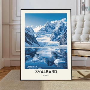 Svalbard poster, Svalbard Wall Art, Svalbard Print, Svalbard Photo, Svalbard Poster Print, Svalbard Travel Poster, Svalbard  Norway poster