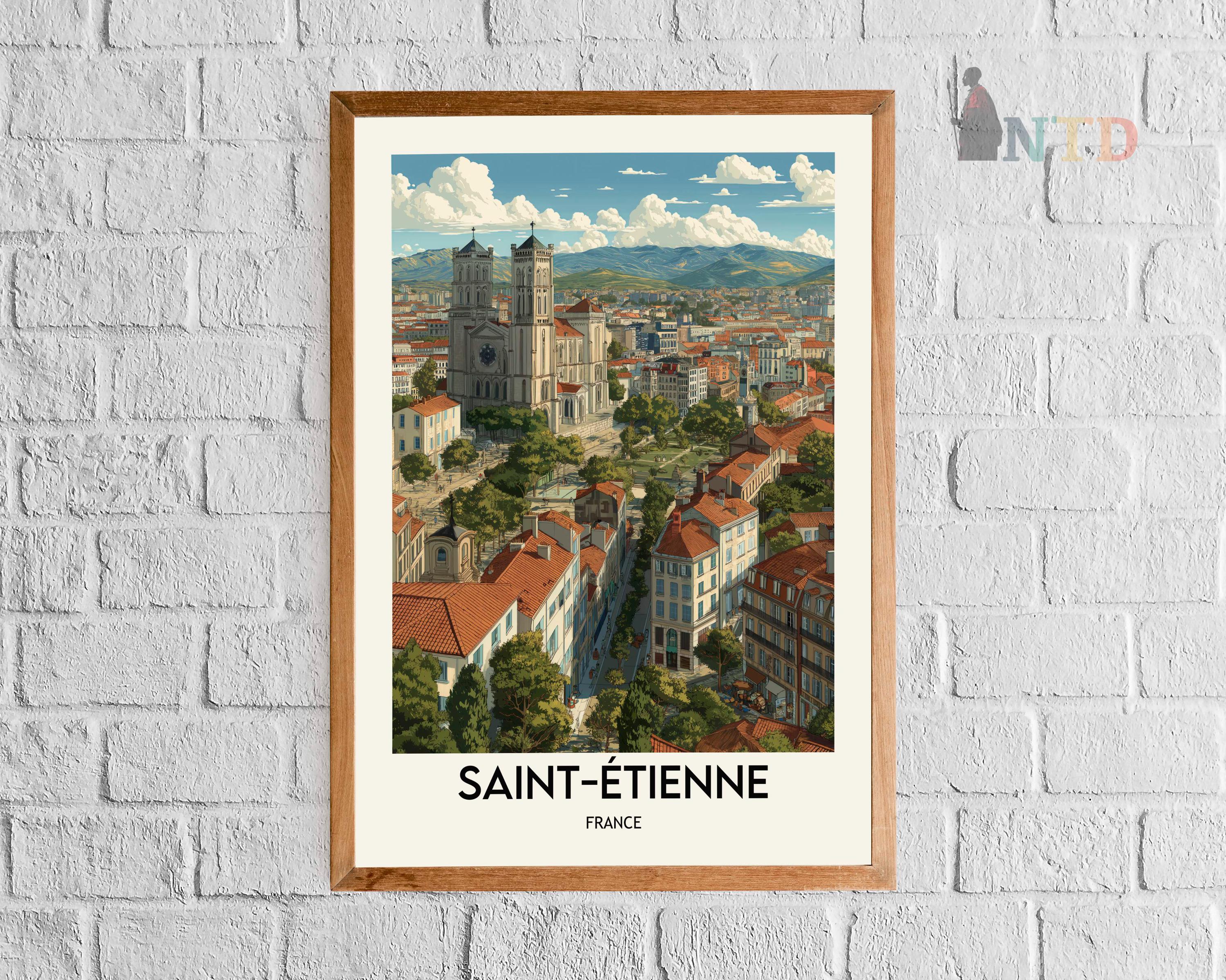 Saint-Étienne France Poster: Museum-quality Print, Ready to Hang