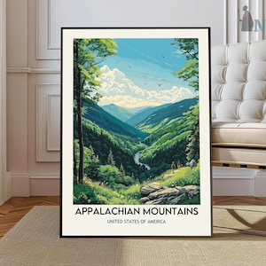 Appalachian Mountains Print, Appalachian Print, Appalachian Poster, Appalachian Trail, Appalachian Wall Art, Appalachian Art, Mountain Print