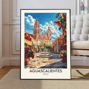 Aguascalientes Travel Poster, Aguascalientes Wall Art, Aguascalientes Poster Print, Aguascalientes Photo, Aguascalientes Decor, Mexico