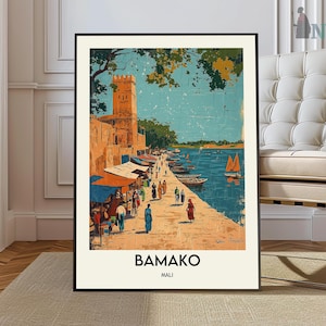 Bamako Print, Bamako Wall Art, Bamako Poster, Bamako Photo, Bamako Poster Print, Bamako Travel Poster, Bamako Mali poster