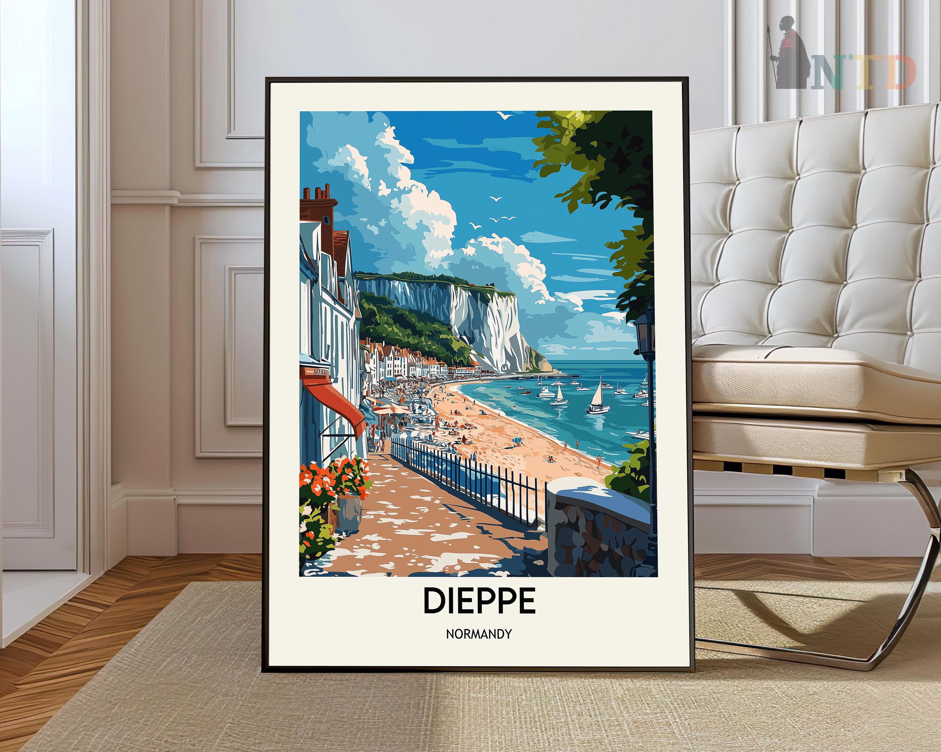 フランスアンティーク陶器壁飾りDieppe
