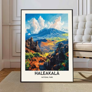 Haleakala National Park Poster, Maui Hawaii Print, Haleakalā Sunrise Poster, Maui Volcano Print, Haleakalā Crater Poster, Hawaii Sunset art