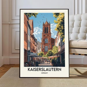 Kaiserslautern Poster, Kaiserslautern Wall Art, Kaiserslautern Print, Kaiserslautern Photo, Kaiserslautern Poster Print, Kaiserslautern city