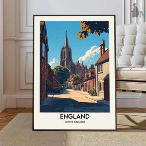 Impressão da Inglaterra, Arte de parede da Inglaterra, Pôster da Inglaterra, Foto da Inglaterra, Impressão de pôster da Inglaterra, Decoração de parede da Inglaterra, Impressão do Reino Unido