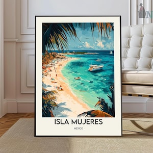 Isla Mujeres Poster, Isla Mujeres Wandkunst, Isla Mujeres Druck, Isla Mujeres Foto, Isla Mujeres Poster Druck, Cancún Mexiko Plakat