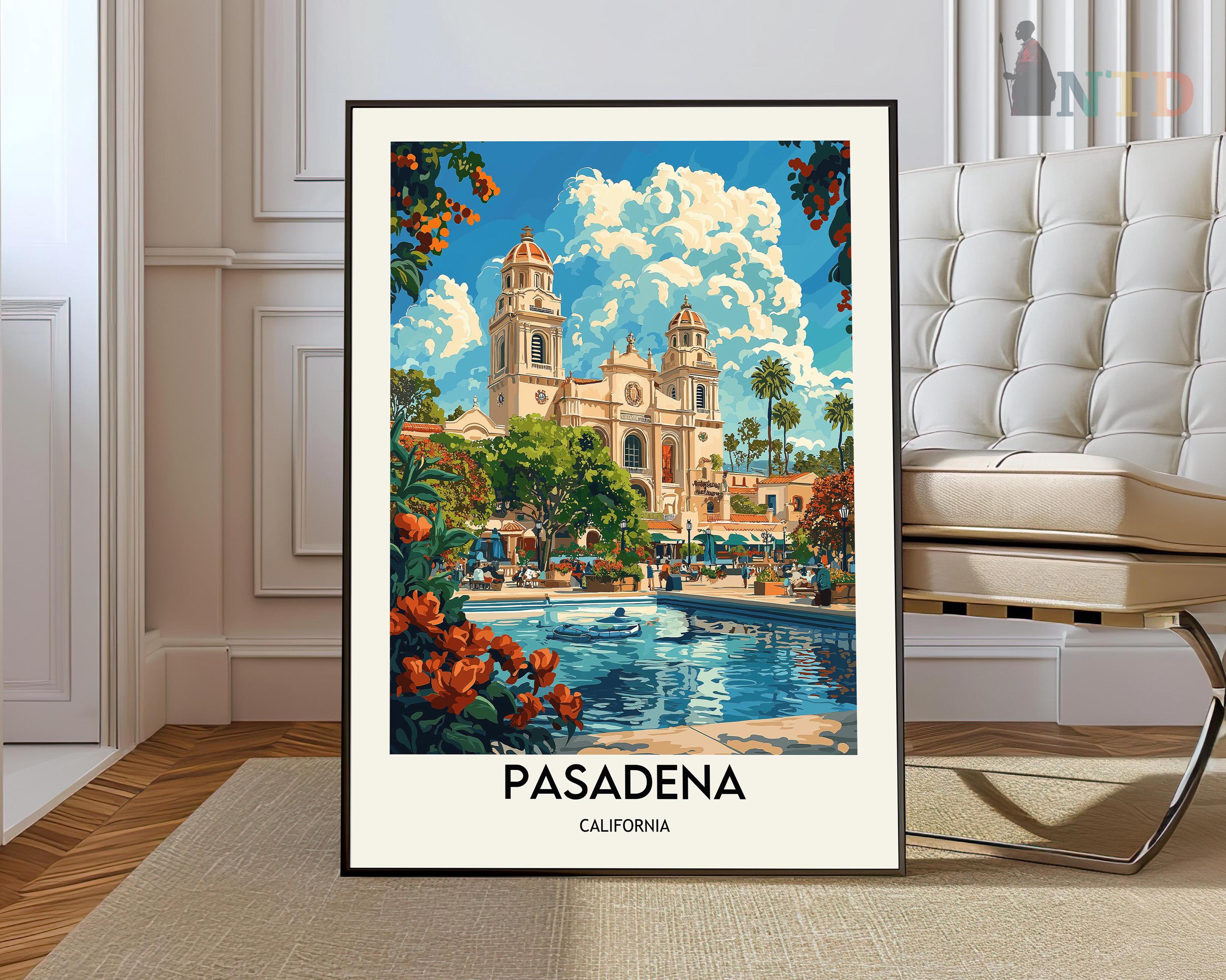 Pasadena poster, Pasadena Wall Art, Pasadena Print, Pasadena Photo, Pasadena Poster Print, Pasadena Travel Poster, Pasadena California print