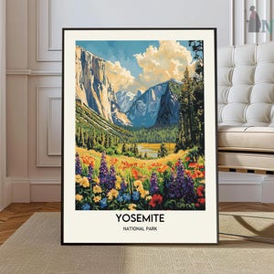 Yosemite Poster, Yosemite Park Poster, National Park Poster, Yosemite Photo, Yosemite Print, Yosemite Art, Yosemite Artwork