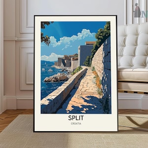 Split Print, Split Wall Art, Split Poster, Split Photo, Split Poster Print, Split Travel Poster, Split Croatia
