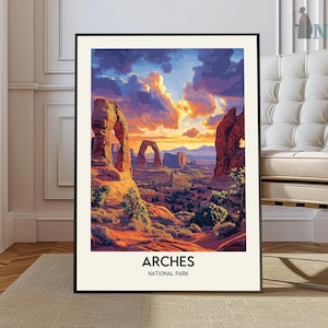 Arches National Park Print, Arches Poster, Arches Print, Arches Wall Art, Arches Art Print, Utah Poster, Utah Print, Utah Art, Utah Wall Art