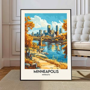 Minneapolis poster, Minneapolis Wall Art, Minneapolis Print, Minneapolis Photo, Minneapolis Poster Print, Minneapolis City Travel Poster