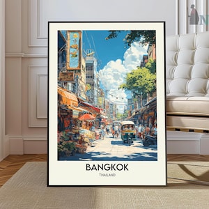 Bangkok Print, Bangkok Wall Art, Bangkok Poster, Bangkok Photo, Bangkok map, Bangkok Wall Décor, Bangkok Travel Poster, Bangkok Thailand