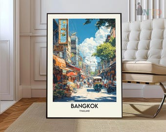 Bangkok Print, Bangkok Wall Art, Bangkok Poster, Bangkok Photo, Bangkok map, Bangkok Wall Décor, Bangkok Travel Poster, Bangkok Thailand