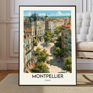 Montpellier poster, Montpellier Wall Art, Montpellier Print, Montpellier Photo, Montpellier Poster, Montpellier Travel, Montpellier France