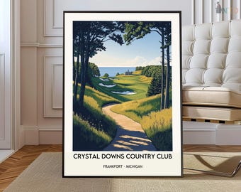 Crystal Downs Country Club poster, Crystal Downs Country Club Wall Art, Crystal Downs Country Club Print, Crystal Downs Country Club Photo