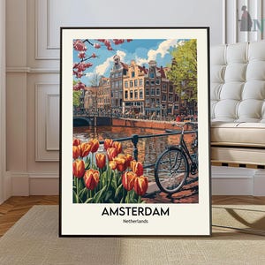 Amsterdam Print, Amsterdam Wall Art, Amsterdam Poster, Amsterdam Photo, Amsterdam city Print, Amsterdam Travel Poster, Amsterdam Netherlands