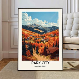 Park City Print, Park City Wandkunst, Park City Poster, Park City Foto, Park City Poster Druck, Park City Reiseposter, Park City Utah