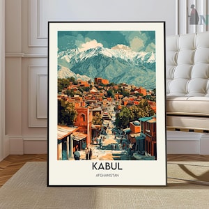 Kabul Print, Vintage poster, Kabul Wall Art, Kabul Poster, Kabul Photo, Kabul Poster Print, Kabul Wall Decor, Afghanistan Kabul
