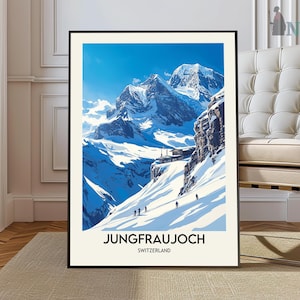 Jungfraujoch poster, Jungfraujoch Wall Art, Jungfraujoch Print, Jungfraujoch Photo, Jungfraujoch Poster Print, Jungfraujoch Swiss Alps