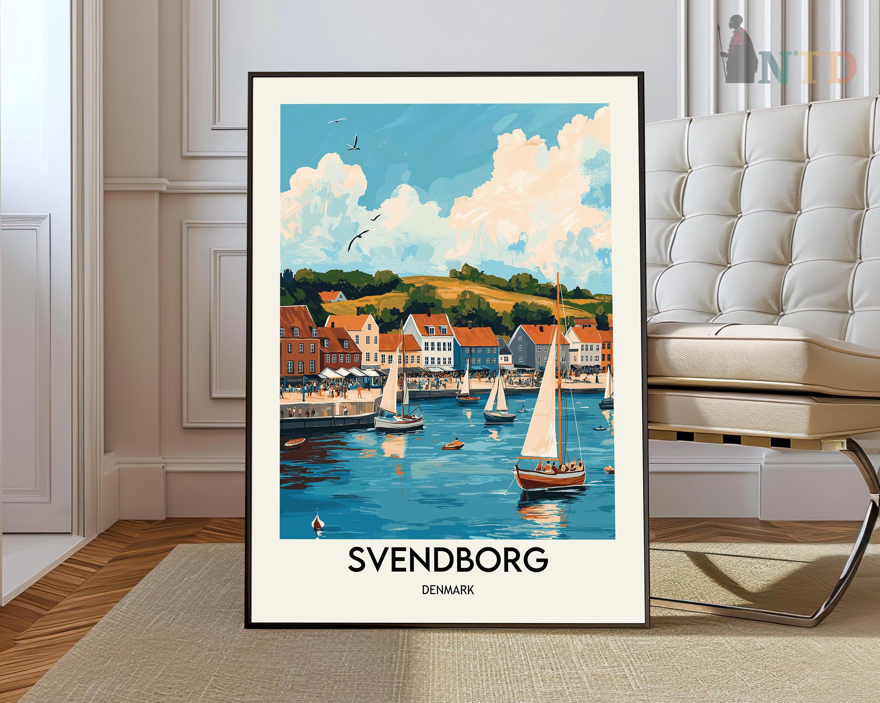 Svendborg Poster, Svendborg Wall Art, Svendborg Print, Svendborg