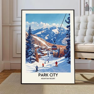 Park City Print, Park City Wandkunst, Park City Poster, Park City Foto, Park City Poster Druck, Park City Reiseposter, Park City Utah