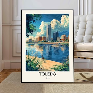 Toledo poster, Toledo Wall Art, Toledo Print, Toledo Photo, Toledo Poster Print, Toledo Travel Poster, Toledo city poster