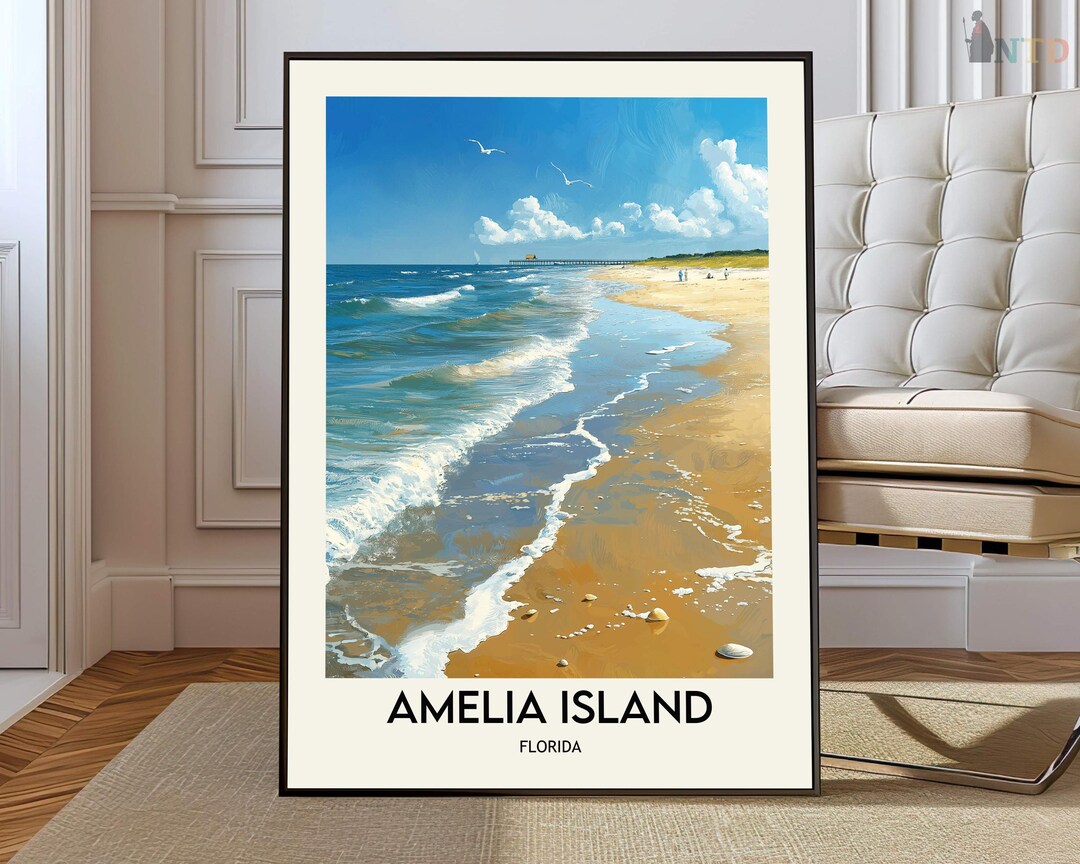Amelia Island Poster, Amelia Island Wall Art, Amelia Island Print