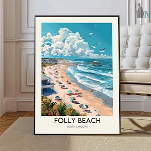 Folly Beach poster, Folly Beach Wall Art, Folly Beach Print, Folly Beach Photo, Folly Beach Poster Print, Folly Beach South Carolina