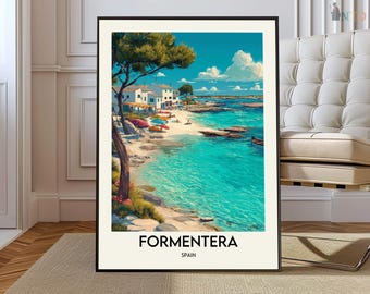 Formentera poster, Formentera Wall Art, Formentera Print, Formentera Photo Spain Balearic Island, Formentera Travel, Formentera island Spain