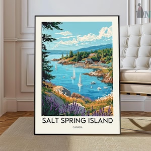 Póster de Salt Spring Island, Arte mural de Salt Spring Island, Impresión de Salt Spring Island, Foto de Salt Spring Island, Impresión de póster de Salt Spring Island
