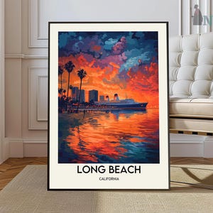Long Beach poster, Long Beach Wall Art, Long Beach Print, Long Beach Photo, Long Beach Poster Print, Long Beach California Print