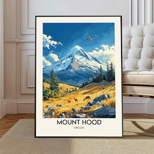 Mount Hood poster, Mount Hood Wall Art, Mount Hood Print, Mount Hood Photo, Mount Hood Poster Print, Mount Hood Oregon, Timberline Trail
