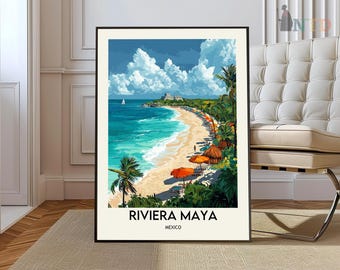 Poster Riviera Maya, Arte murale Riviera Maya, Stampa Riviera Maya, Foto Riviera Maya, Stampa poster Riviera Maya, Poster Riviera Maya Messico