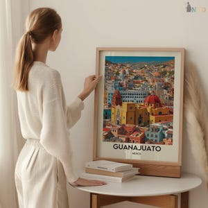 Guanajuato Mexiko Poster Druck | Bunte Koloniale Stadt Wandkunst | Historische Altstadt Strasse Illustration | Reise-Dekor-Geschenk Bild 12