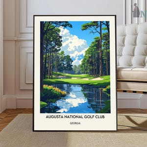 Augusta National Golf Print, Augusta National Golf Poster, Augusta National Golf Wall Art, Augusta National Golf Travel, Georgia poster