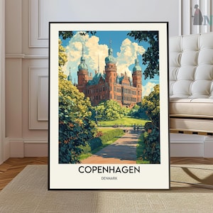 Copenhagen Travel Poster, Copenhagen Wall Art, Copenhagen Poster Print, Copenhagen Photo, Copenhagen Decor, Copenhagen  Denmark