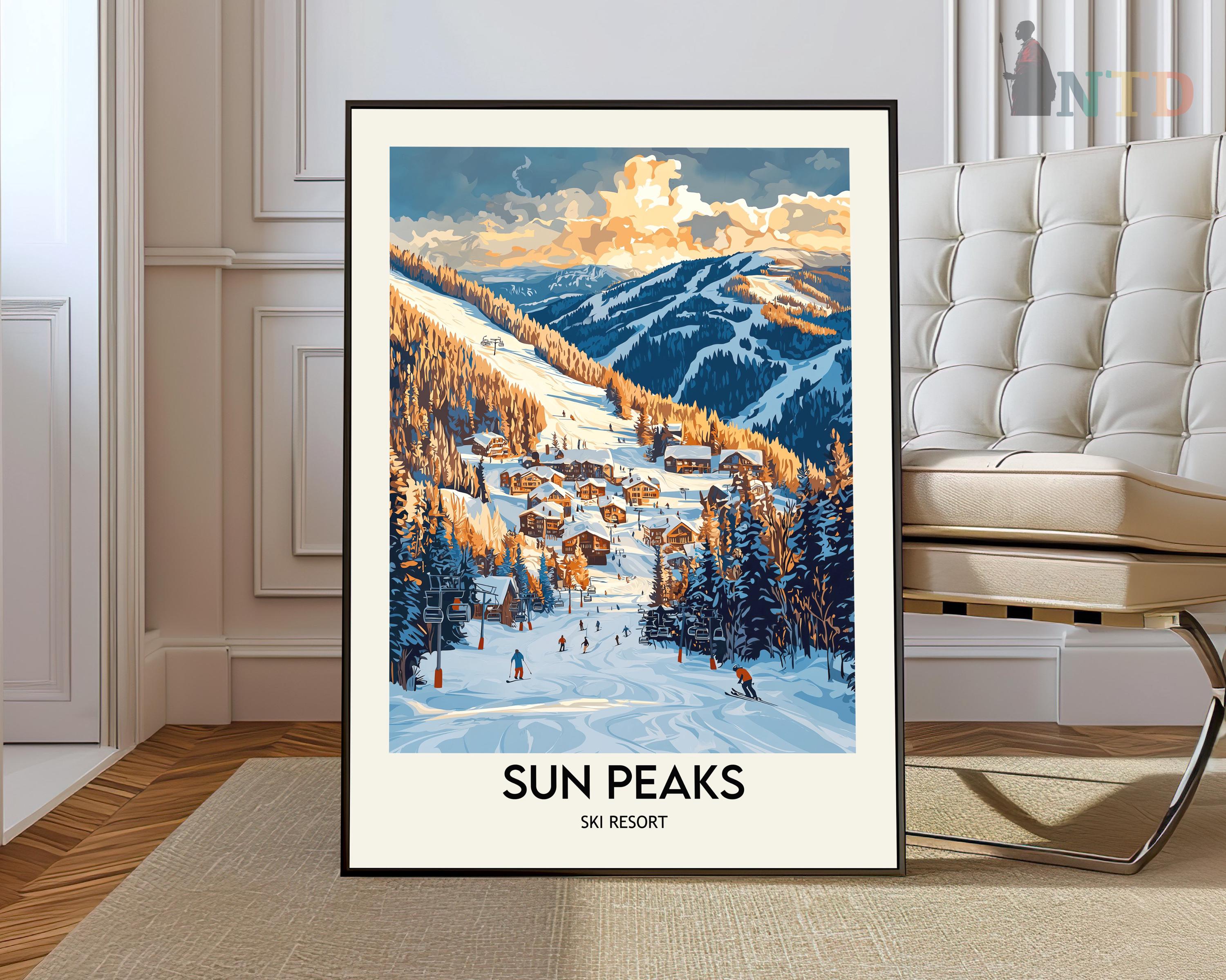 Sun Peaks Ski Map Australia