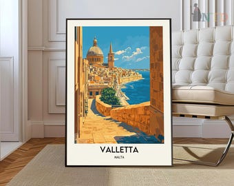 Valletta Print, Valletta Wall Art, Valletta Poster, Valletta Photo, Valletta Poster Print, Valletta  Travel Poster, Valletta Malta