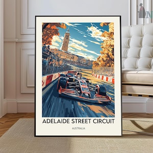 Adelaide Street Circuit-poster, Adelaide Street Circuit-muurkunst, Adelaide Street Circuit-afdruk, Adelaide Street Circuit-foto
