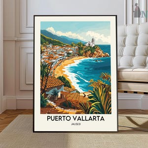 Puerto Vallarta Travel Poster, Puerto Vallarta Wall Art, Puerto Vallarta Poster Print, Puerto Vallarta Photo, Puerto Vallarta Decor, Mexico