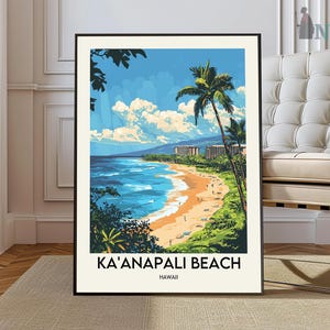 Kaanapali Beach poster, Kaanapali Beach Wall Art, Kaanapali Beach Print, Kaanapali Beach Photo, Kaanapali Beach, Maui poster, Lahaina poster