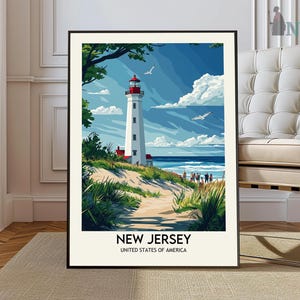 New Jersey print, New Jersey kunst aan de muur, New Jersey poster, New Jersey foto, New Jersey poster print, New Jersey kunst, The Garden State poster